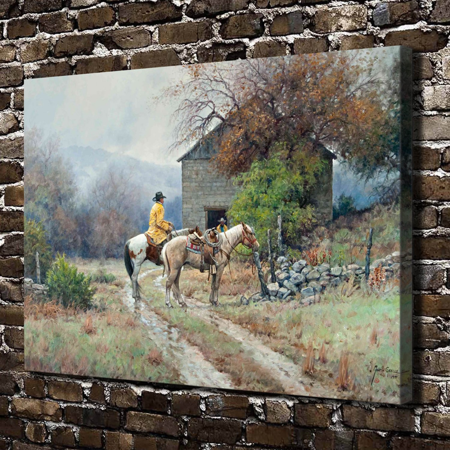 Rendezvous place  20x16 inch FRAMED CANVAS PRINT