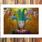 Golden rain  20x16 inch FRAMED CANVAS PRINT