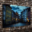 Warm town  20x16 inch FRAMED CANVAS PRINT