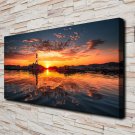 Sunset Lighthouse  20x16 inch FRAMED CANVAS PRINT