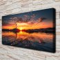 Sunset Lighthouse  20x16 inch FRAMED CANVAS PRINT