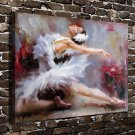 White girl  20x16 inch FRAMED CANVAS PRINT