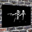 Star wars Graffiti  20x16 inch FRAMED CANVAS PRINT