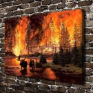 Legacy Deer Animal  20x16 inch FRAMED CANVAS PRINT