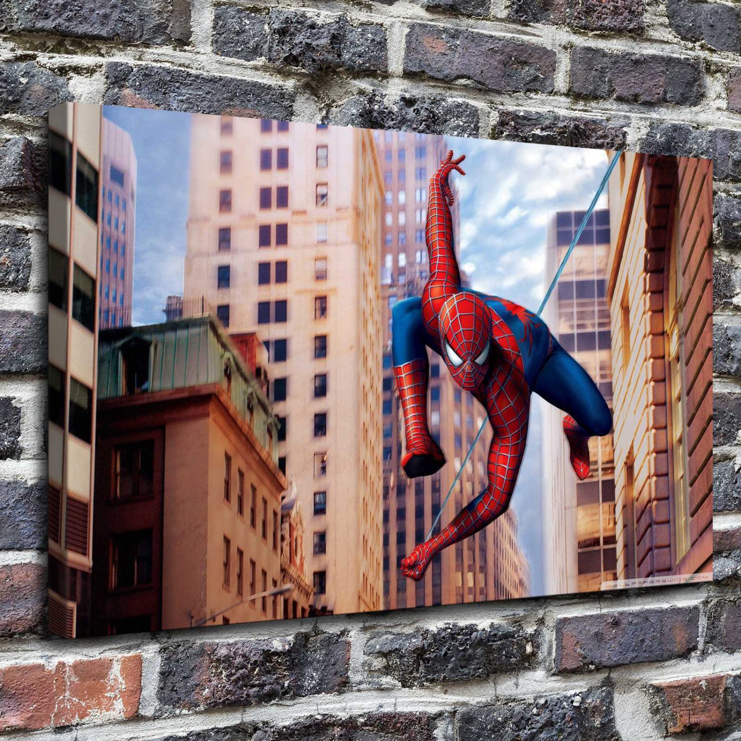 Spider man  20x16 inch FRAMED CANVAS PRINT