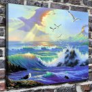 A seagull  20x16 inch FRAMED CANVAS PRINT