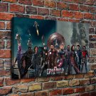 Justice League  20x16 inch FRAMED CANVAS PRINT