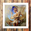 Yellow figure  20x16 inch FRAMED CANVAS PRINT