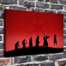 Evolution sith  20x16 inch FRAMED CANVAS PRINT