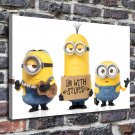 Minions 2015 Movie  20x16 inch FRAMED CANVAS PRINT