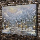 A Winter Getaway  20x16 inch FRAMED CANVAS PRINT