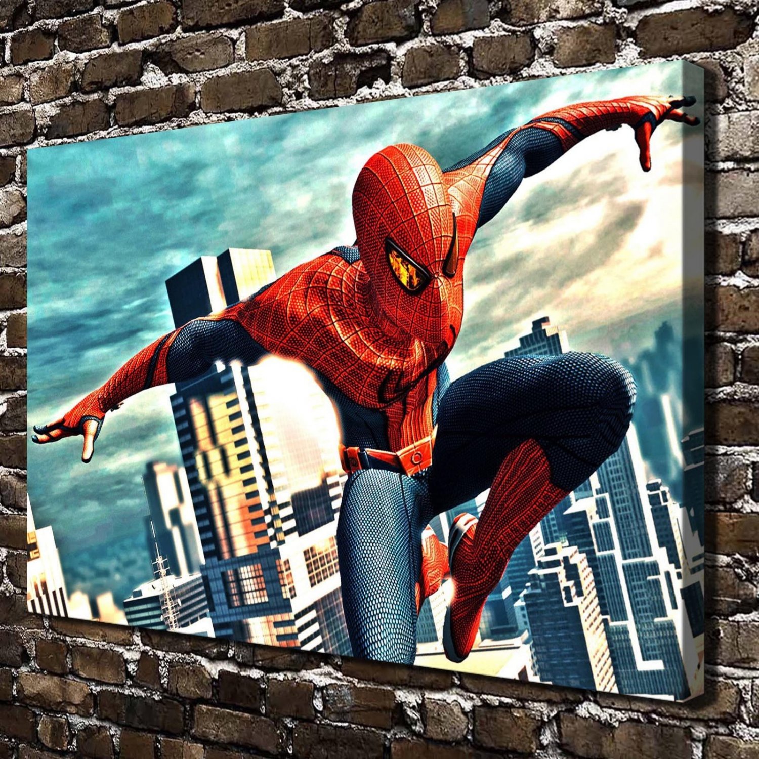 Spider man  20x16 inch FRAMED CANVAS PRINT