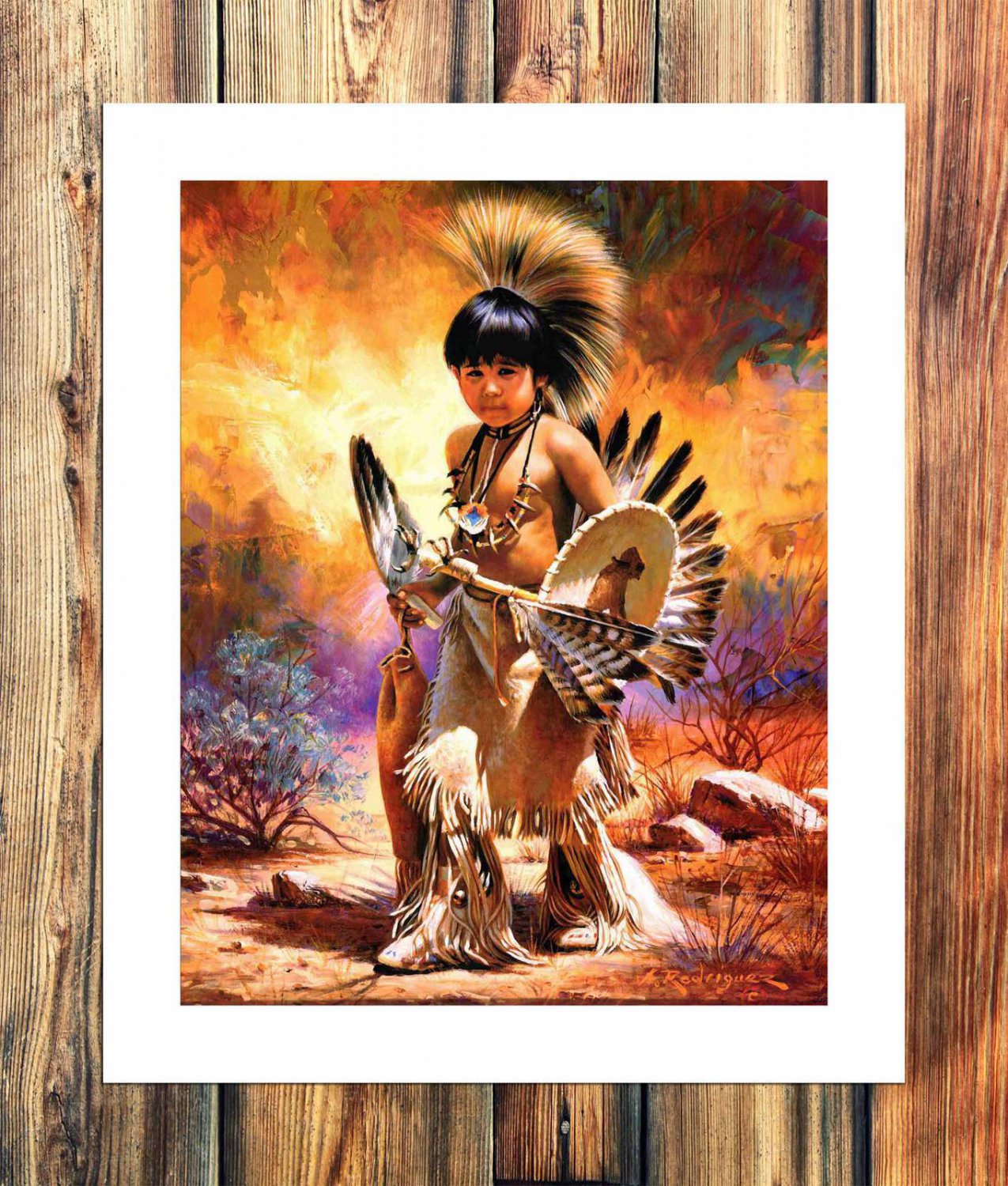 Little Dancer  20x16 inch FRAMED CANVAS PRINT