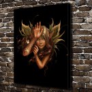 Smiling angel  20x16 inch FRAMED CANVAS PRINT