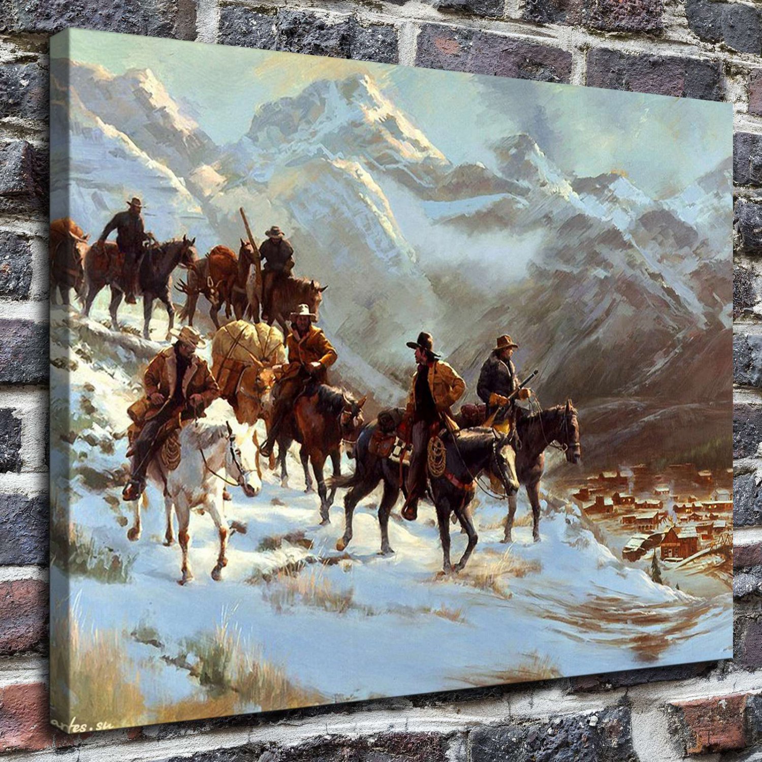 Mexican Revolution  20x16 inch FRAMED CANVAS PRINT