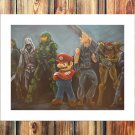 Super hero team  20x16 inch FRAMED CANVAS PRINT