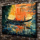The sun is shining  20x16 inch FRAMED CANVAS PRINT