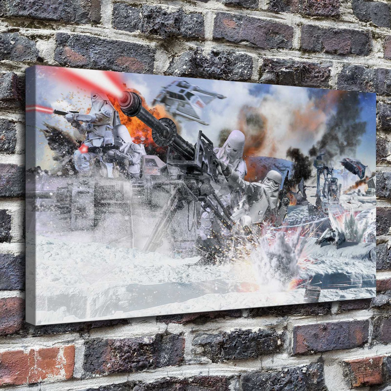 Star Wars  20x16 inch FRAMED CANVAS PRINT