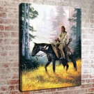 Native American Peacemaker  20x16 inch FRAMED CANVAS PRINT