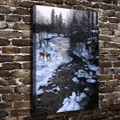 Ron S. Parker Winter  20x16 inch FRAMED CANVAS PRINT