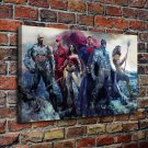 Justice League  20x16 inch FRAMED CANVAS PRINT