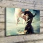 Amaing Dragon  20x16 inch FRAMED CANVAS PRINT