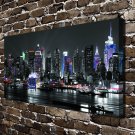 Hong Kong's night scene  20x16 inch FRAMED CANVAS PRINT