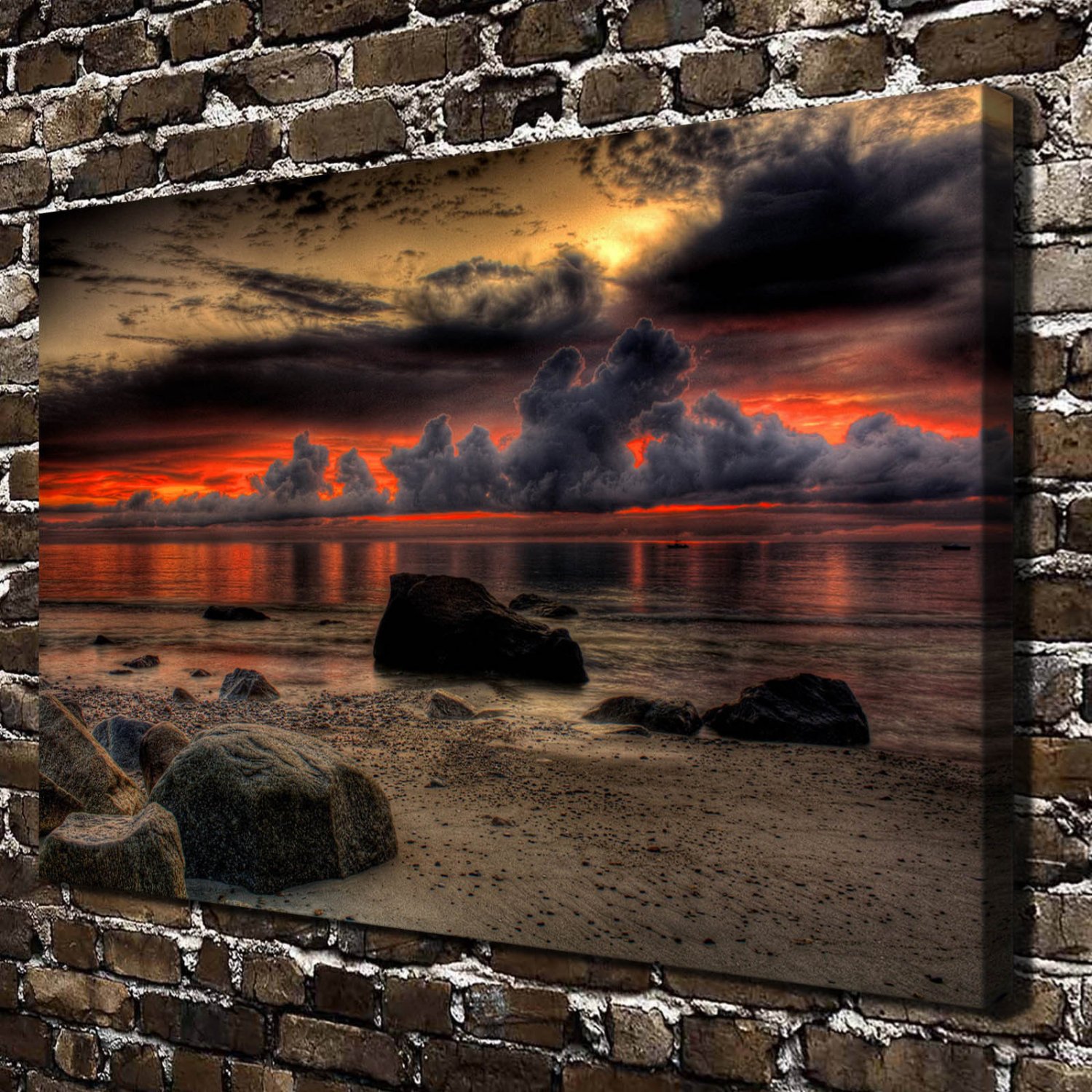 Spectacular sight  20x16 inch FRAMED CANVAS PRINT