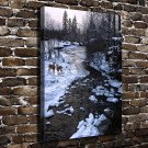 Ron S. Parker Winter  20x16 inch FRAMED CANVAS PRINT