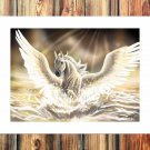 Angel wings  20x16 inch FRAMED CANVAS PRINT