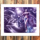 Purple c oon  20x16 inch FRAMED CANVAS PRINT
