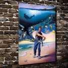 Fantasy march  20x16 inch FRAMED CANVAS PRINT