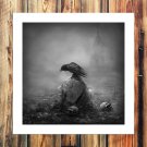 Beautiful stone  20x16 inch FRAMED CANVAS PRINT