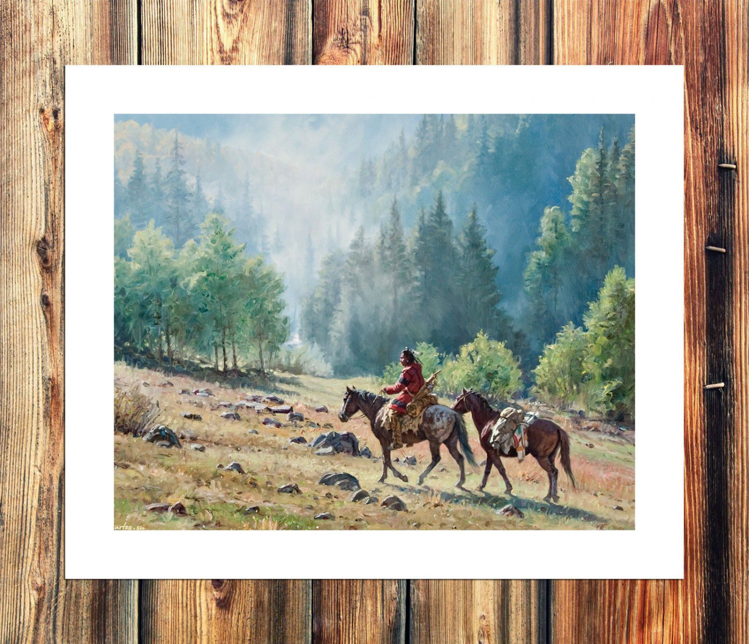 The gathering storm Paintings  20x16 inch FRAMED CANVAS PRINT