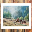 The gathering storm Paintings  20x16 inch FRAMED CANVAS PRINT