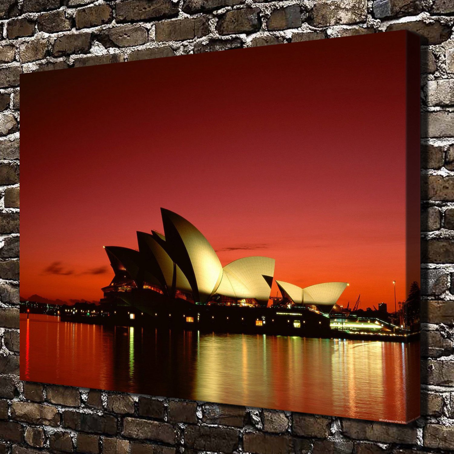 Quiet night Paintings  20x16 inch FRAMED CANVAS PRINT