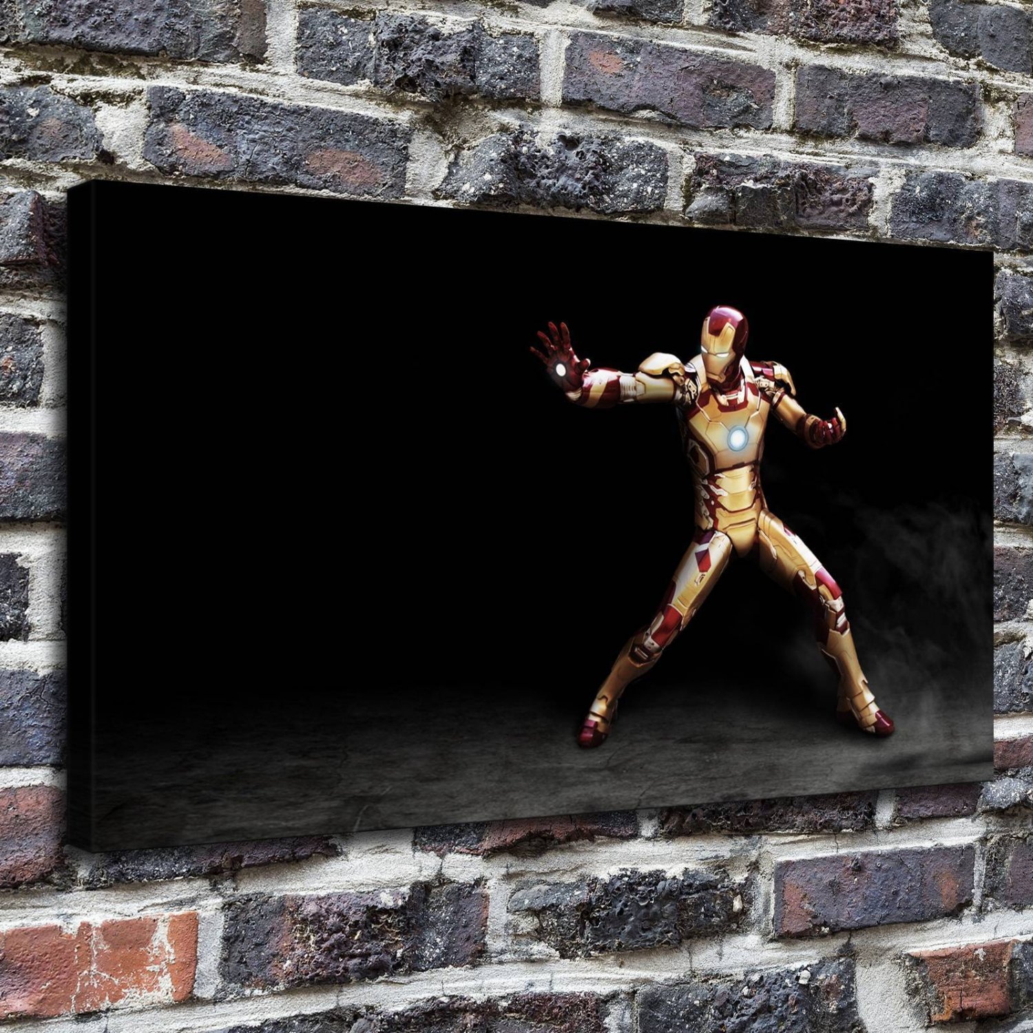 Man and superman  20x16 inch FRAMED CANVAS PRINT