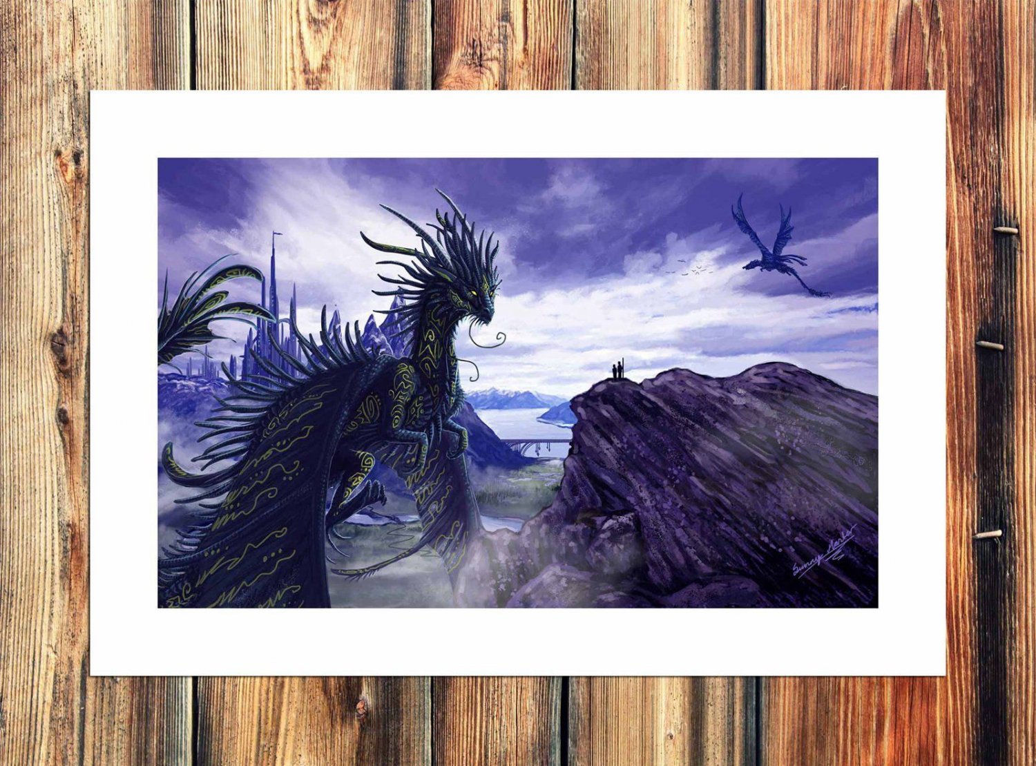 Everything changes  20x16 inch FRAMED CANVAS PRINT