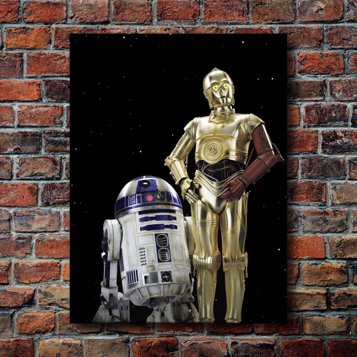 Star Wars  20x16 inch FRAMED CANVAS PRINT
