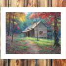 Simple hut  20x16 inch FRAMED CANVAS PRINT