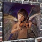 Angel with violin  20x16 inch FRAMED CANVAS PRINT
