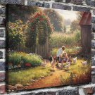 As brothers sisters  20x16 inch FRAMED CANVAS PRINT