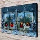 Red candle  20x16 inch FRAMED CANVAS PRINT