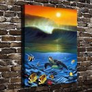North Shore Surf  20x16 inch FRAMED CANVAS PRINT
