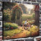 As brothers sisters  20x16 inch FRAMED CANVAS PRINT