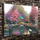 Color pavilion  20x16 inch FRAMED CANVAS PRINT