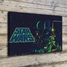 Star War Vader Luke  20x16 inch FRAMED CANVAS PRINT