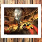 Seat Leon cars racing  20x16 inch FRAMED CANVAS PRINT