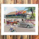 American cities  20x16 inch FRAMED CANVAS PRINT