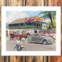 American cities  20x16 inch FRAMED CANVAS PRINT